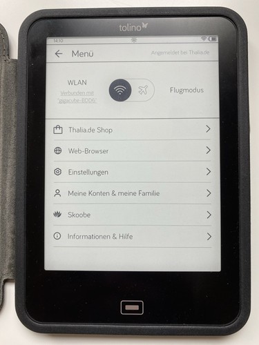 Tolino Vision 3 HD eBook Reader, Schwarz, WLAN, 2GB - Bild 3 von 9