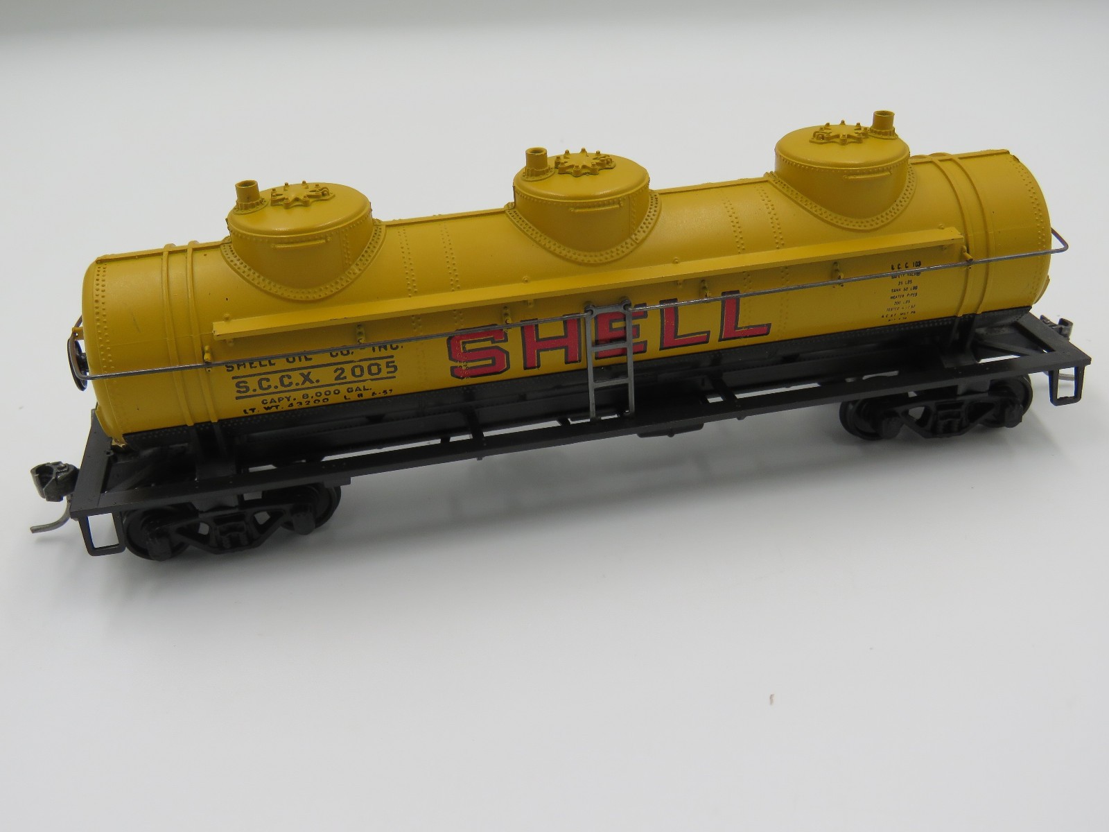 Athearn HO Shell 1500 3 Dome Tank Car 42ft Oil Wagon Vintage Blue Box