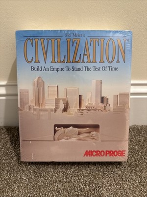 Sid Meier s Civilization I PC IBM Big Box 3.5'' Disks MicroProse NEW SEALED