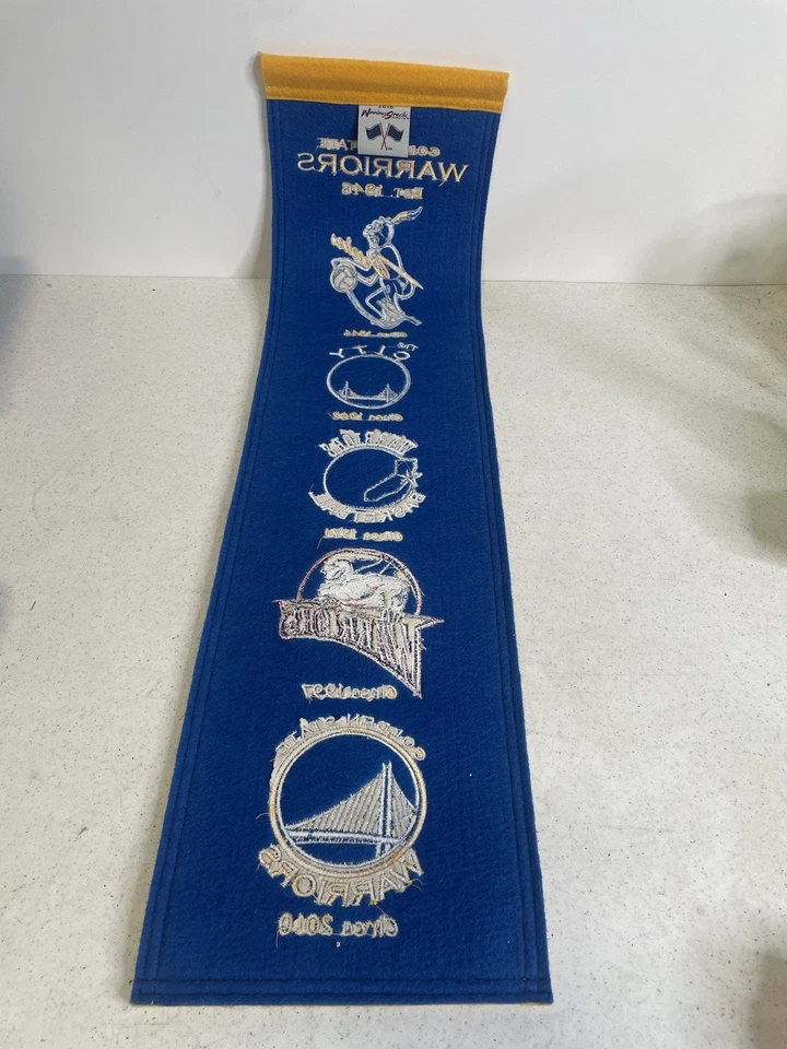 Golden State Warriors Logo Evolution Heritage Banner Embroidered Poster NBA - Image 2 of 3