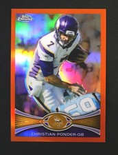 2012 Topps Chrome Christain Ponder Orange Refractor #183