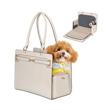 2-in-1 Stylish Dog Purse Carrier Soft-Sided Carriers Travel Tote Bag for Smal...
