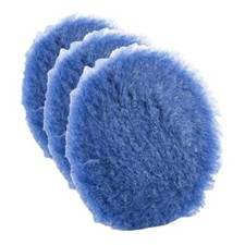 HD Blue Synthetic Wool Pad 6.25" &ndash; Foam & Dense Lambs Wool 6.25" (Pack of 3)
