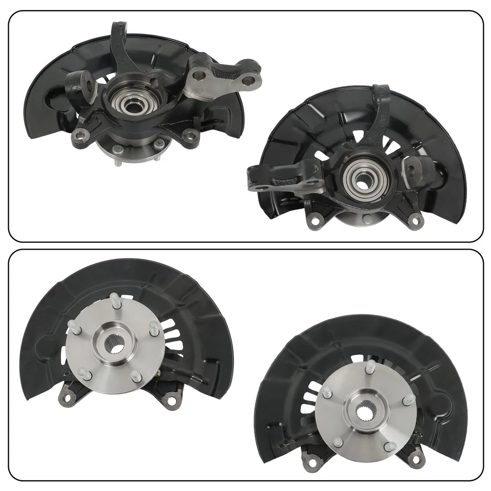 For Toyota Camry 2007 2008-2011 Pair Front Steering Knuckle & Wheel Hub Bearing - Изображение 4 из 4