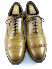 Allen Edmonds "FIFTH AVENUE" CapToe Oxfords 10.5 D Walnut DAINITE SOLES(690N)