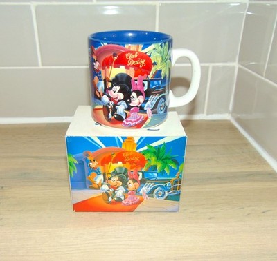 Mickey Mouse Disney MGM Studios Club Daisy Tee-/Kaffeetasse verpackt 1987 unbenutzt