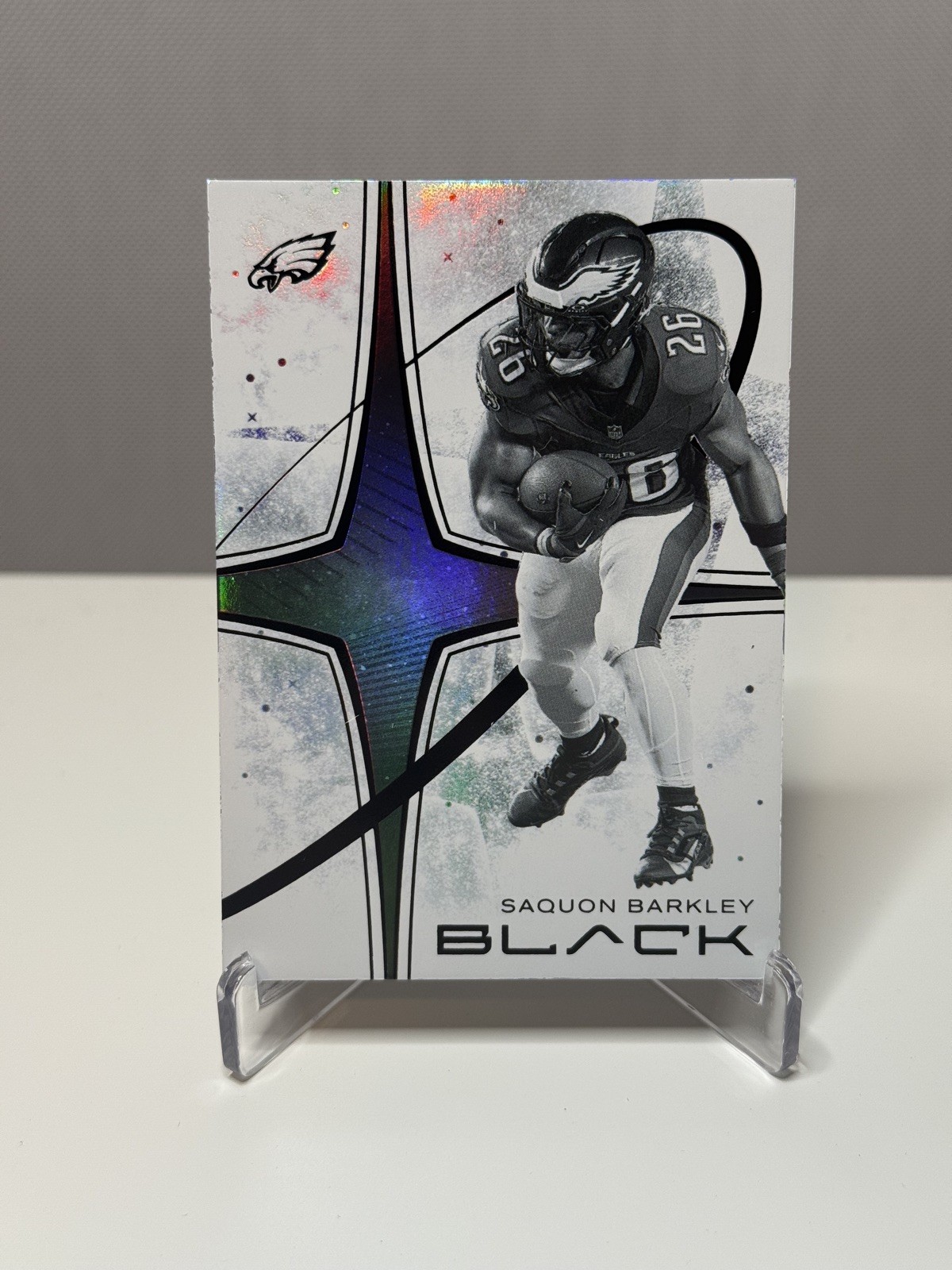 2025 Panini Black WHITE NIGHT Saquon Barkley SSP CASE HIT!!! VERY RARE!!!