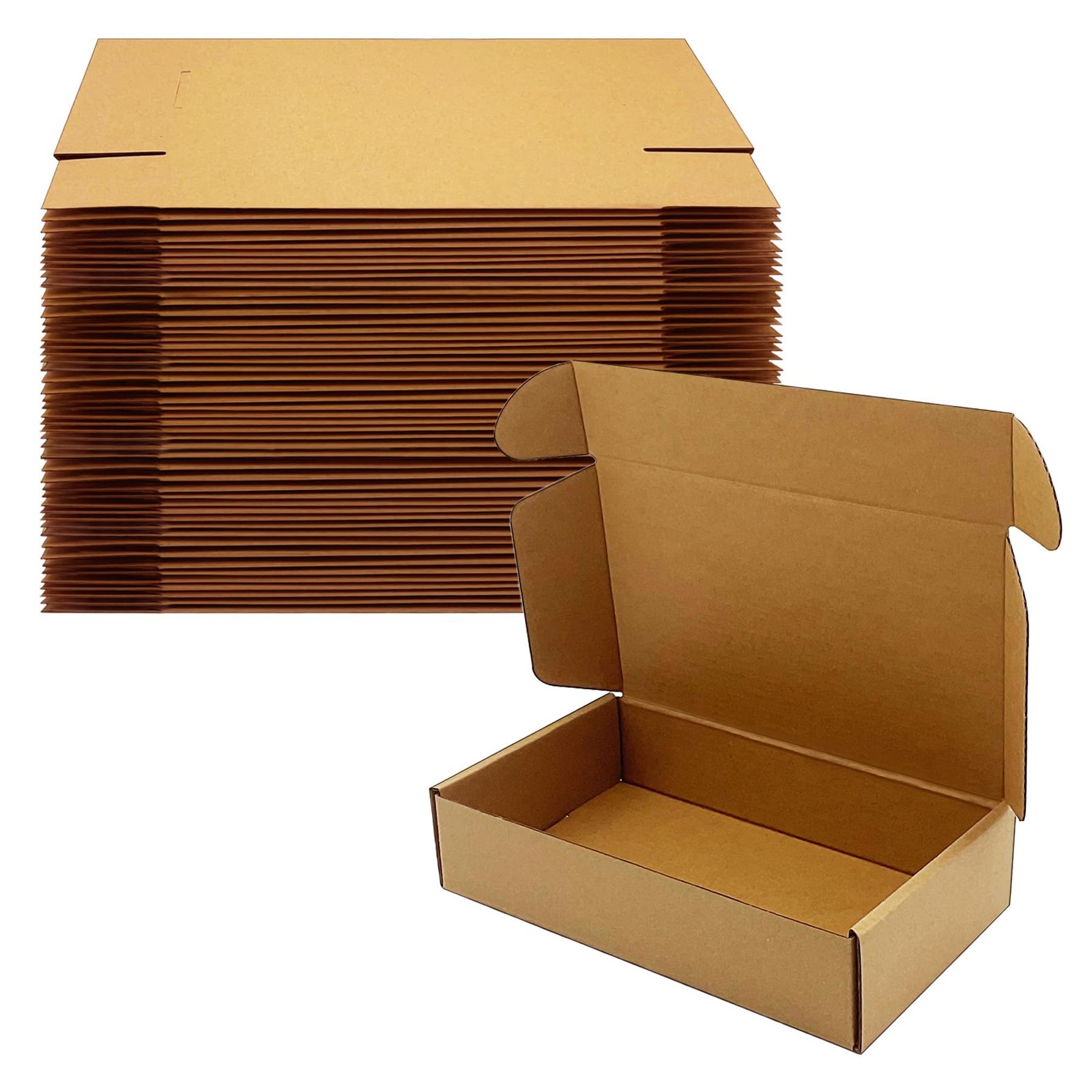 Shipping Boxes 9x5x2 inch 50 Pack,Brown 9 x 5 x 2 Inches -BR-50P, Brown