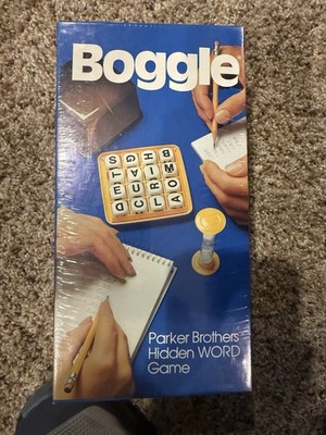 Vintage 1976 BOGGLE Parker Brothers Hidden Word Game FACTORY SEALED NOS