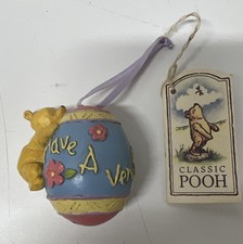 Disney Winnie The Pooh Classic Pooh Happy Easter 2 1/2 Egg Ornament MCF