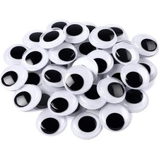 200Pcs 20mm Googly Wiggle Eyes Self Adhesive for DIY Crafts Transparent
