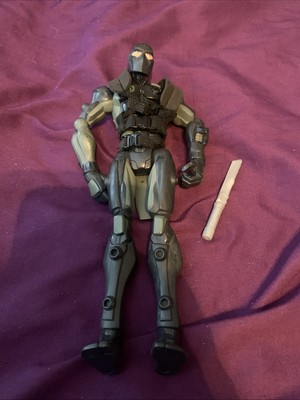 GI Joe Sigma 6 Snake Eyes Night Ops 8 Inch Figure Hasbro 2005 Blade Dagger