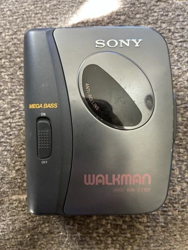 Vintage Sony Walkman WM-EX162 Cassette Player Mega Bass w/ Belt Clip - Tested!