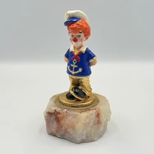 Ron Lee  "LITTLE MATE" Hand Painted Metal Circus Sailor Clown Sculpture