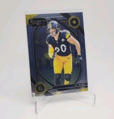 T.J WATT 2024 Panini Select Club Level #294 Chrome base PITTSBURGH 