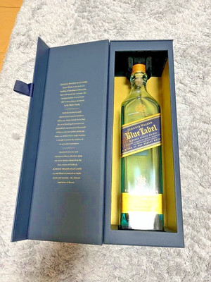 Johnnie Walker Blue Label Leerflasche mit Box Vintage Japan