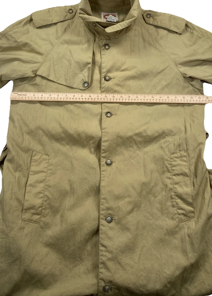 Trench coat e cinto vintage Banana Republic bege masculino grande - Imagem 3 de 4