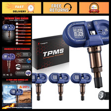 Bluetooth TPMS Sensors for Tesla Model 3/Y/S/X 2020-2025 - 4 Pack, Direct Fit
