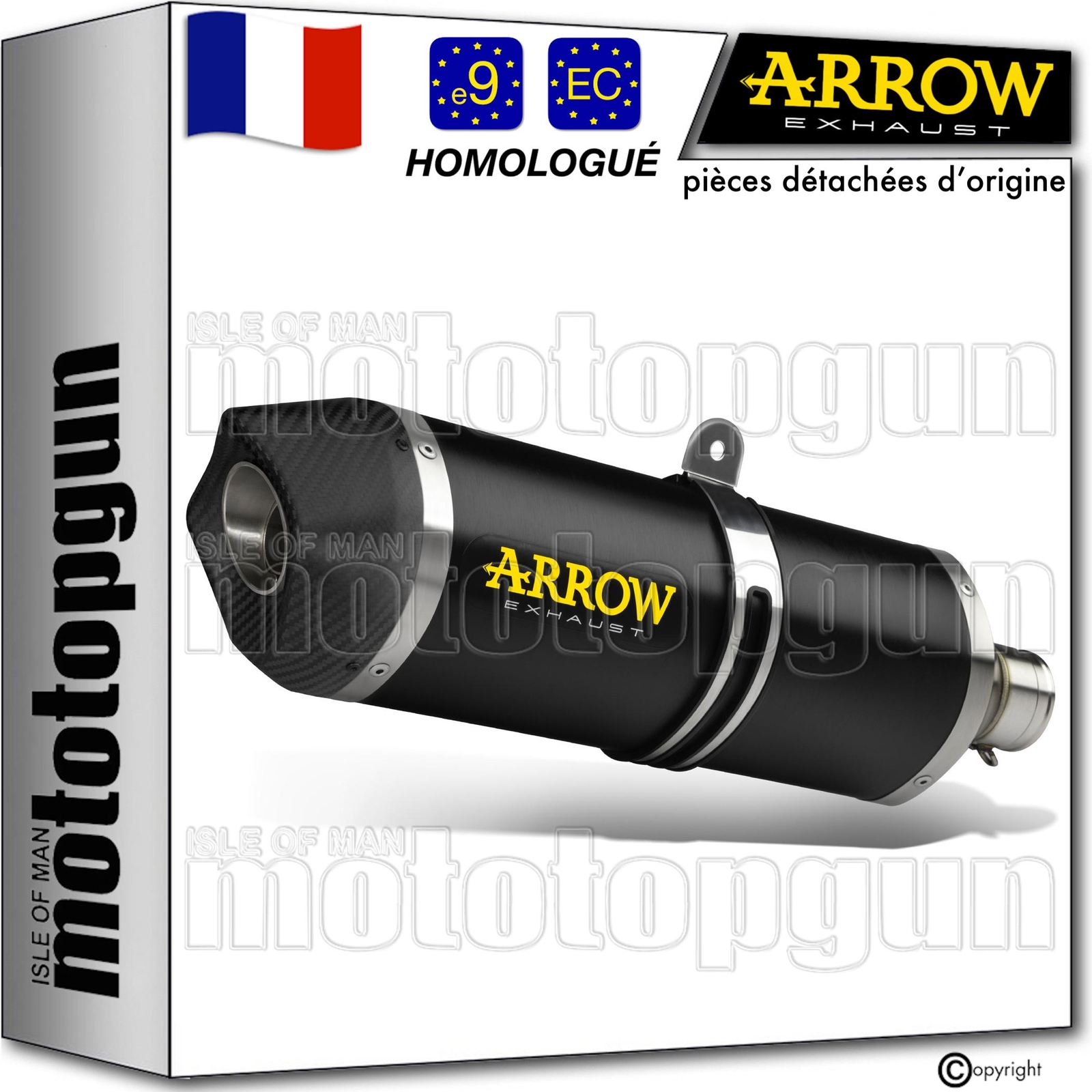 Pot echappement Arrow Race-Tech pour un style urbain sur Honda SH 350