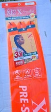X-pression Expression 100 Kanekalon 3X Braiding Hair Pre-Stretched 58" Orange
