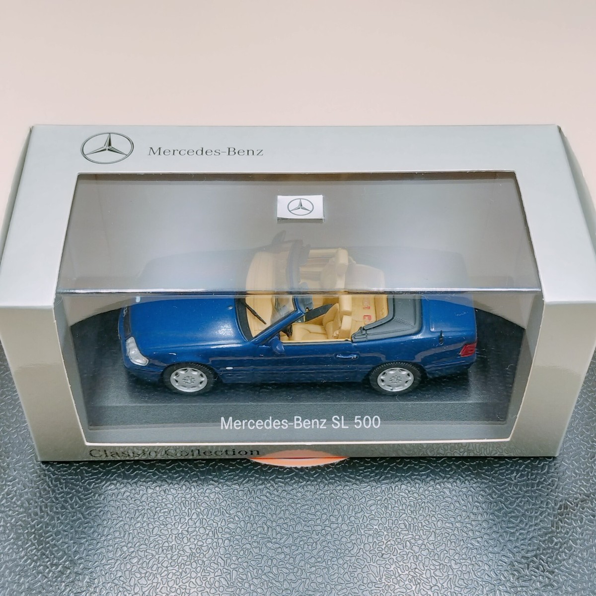 MINICHAMPS 1/43 Mercedes-Benz SL 500 blue B66040420 Dealer Ed