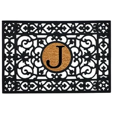Calloway Mills 160012436J Rubber Monogram Insert Doormat, 2' x 3' (Letter J)