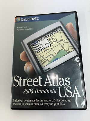 Street Atlas 2005 USA for Earthmate GPS (CD-ROM, 2 Discs, DeLorme)