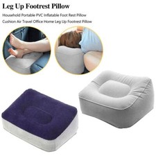 Flight Footrest Pillow Portable Plane Travel Pad Rest Train Inflatable Foot