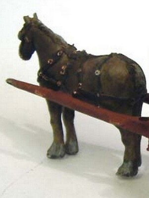 Pferd Schaukelbaum Geschirr M5 UNBEMALT O Scale Langley Models Bausatz 1/43 Tiere