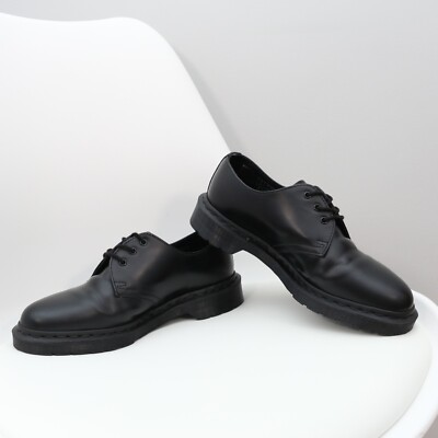Dr. Martens 1461 Mono Black Smooth Unisex Oxford Shoes EU 39, USM
