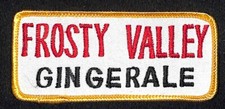 Frosty Valley Ginger Ale Embroidered Soda Patch c1940's-1950's ? VGC Scarce