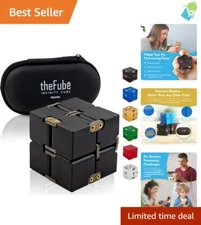 Portable Infinity Cube Fidget Toy with Case - Relieve Stress and Focus