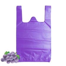 Lazyme T Shirt Bags, Platic Grocery Bags with Handles for Shopping and Merchandi