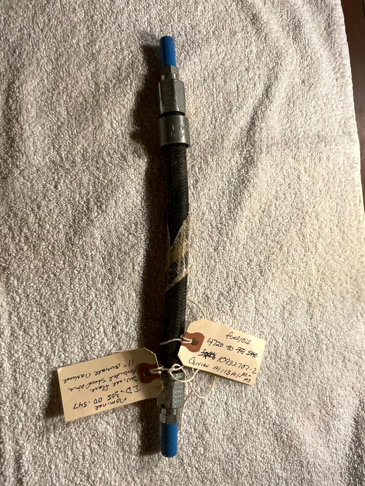 HOSE ASSEMBLY, OIL AND FUEL NSN 4720-00-999-5440; Part #10932707-2 TWO each | eBay