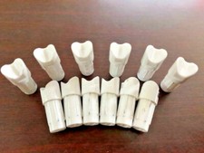 VICTORY ARCHERY 12 PACK WHITE HALF MOON NOCKS FREE SAME DAY SHIPPING