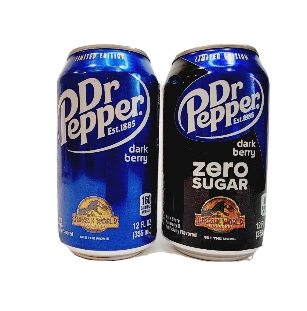 Dr Pepper Dark Berry Zero Sugar (Jurassic World Pyroraptor