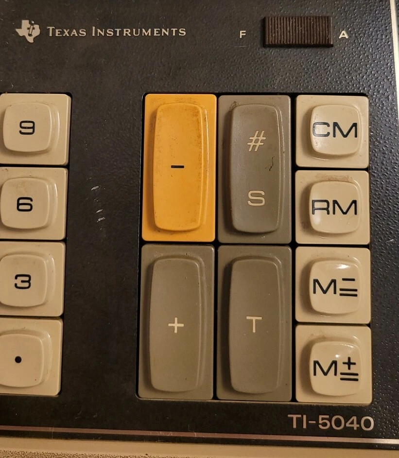 Original Texas Instruments TI-5040 Desktop Adding Machine Works. @118 - Image 2 of 4