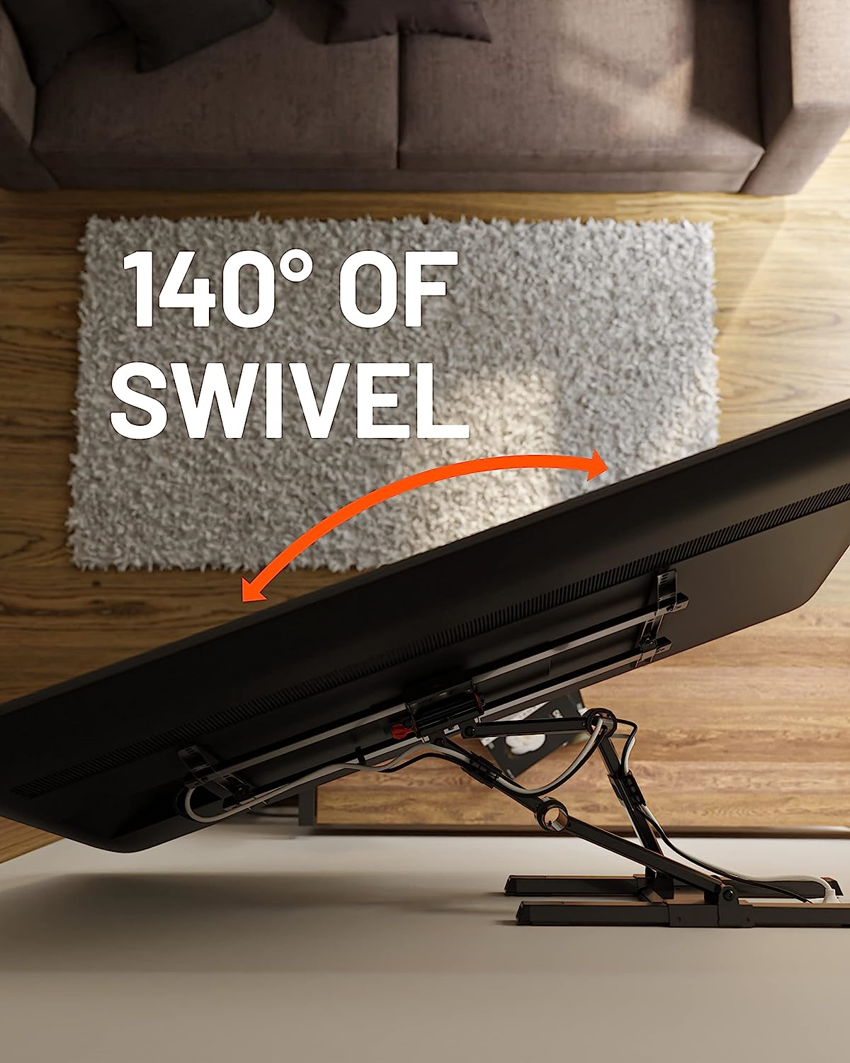 ECHOGEAR Full Motion Articulating TV Wall Mount Bracket for TVs Up to