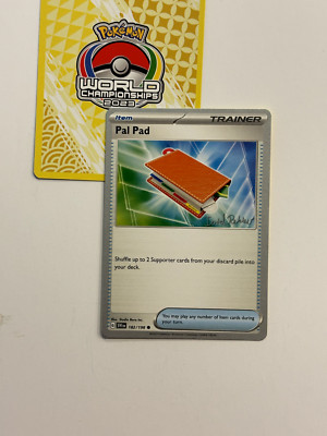 Pal Pad 182/198 2023 Pokemon World Championships Variant Scarlet & Violet Base C