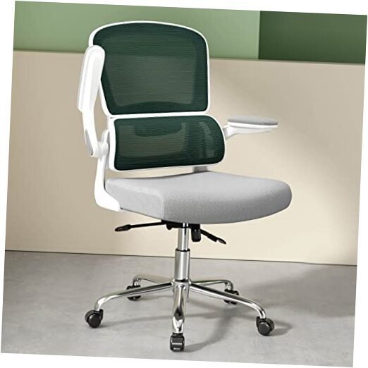 Ergonomic Office Chair, Breathable Mesh Chair with Adjustable Height, Green