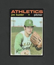 1971 Topps Jim Catfish Hunter #45  ~~ Beautiful Card
