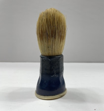 Vintage Erskine Shaving Brush Set In Rubber Sterilized Pure Badger Bakelite