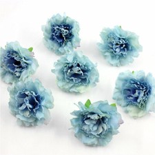50 100 Carnation Artificial Silk Flower Head Party Wedding Bouquet Garland Decor