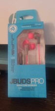 Brand New Pink JLab JBuds Pro Signature Earbuds w Mic and Track Control