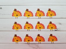 Thanksgiving/ Fall Turkey Die Cuts Embellishments Punchies Punches, Scrapbooking