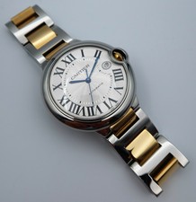 Cartier Ballon Bleu Silver Men's Watch 