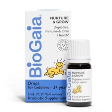 BioGaia Nurture & Grow Toddler Probiotic | Ages 1+ | Liquid Probiotic | Aller...