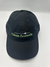 Glass Animals Embroidered Black Adjustable Graphic Baseball Hat Cap One Size