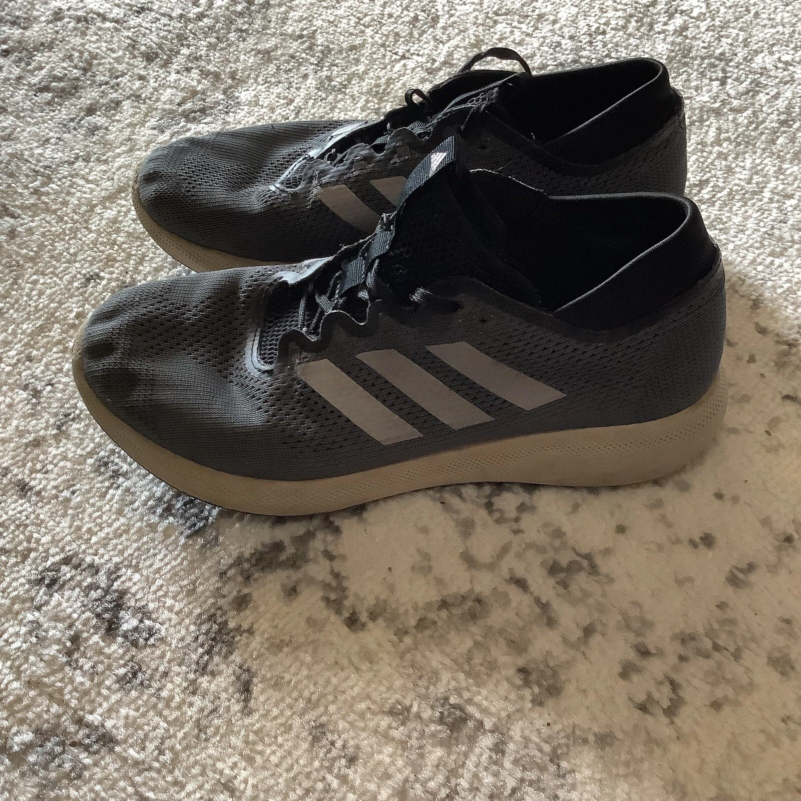 Adidas Edge Flex scarpe da corsa casual donna 7 5 grigio G28208 NO SOLETTE