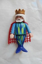 Figurine Playmobil Magic Roi des Mers Océans avec couronne Petite Sirène poisson